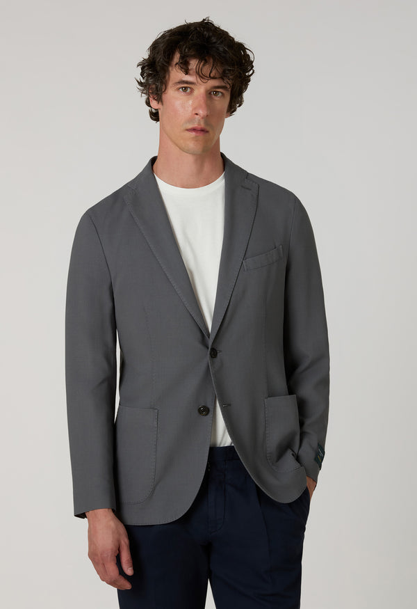 K-Jacket in hopsack High Performance grigio